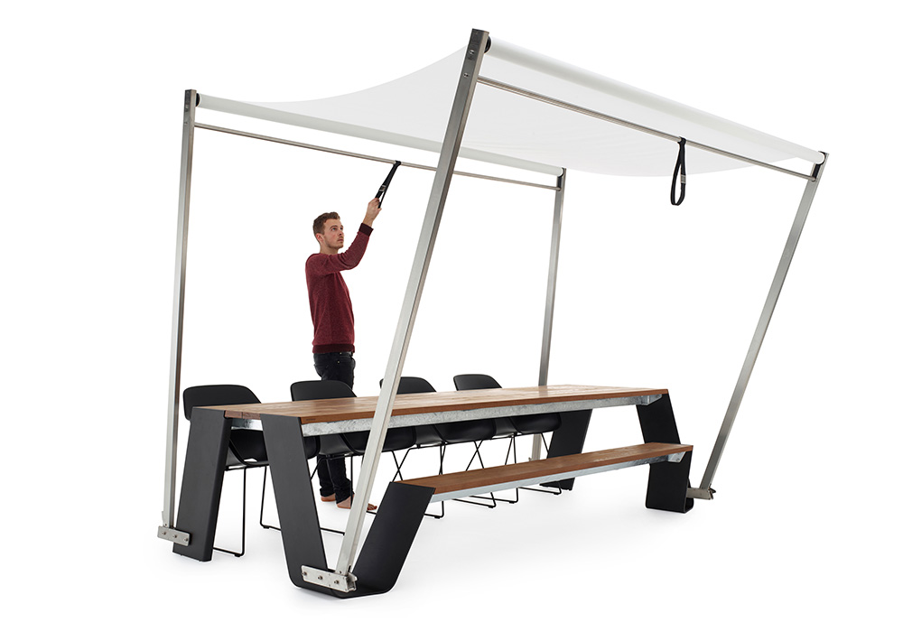 Voile d'ombrage travail outdoor Extremis